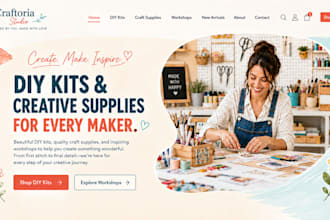 build wix craft store website, hobby shop website, DIY kits website