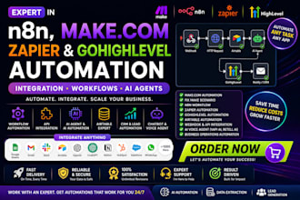 n8n automation make com automation gohighlevel zapier automation integration