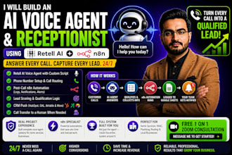 build an ai voice agent and receptionist using retell ai and n8n