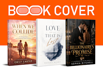design romance book cover for amazon KDP paperback and ebook