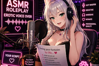 be 4 female seductive erotic flirty voice smr for sexy sfw cute anime girl voic