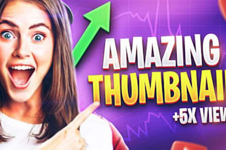 create a professional, youtube thumbnail