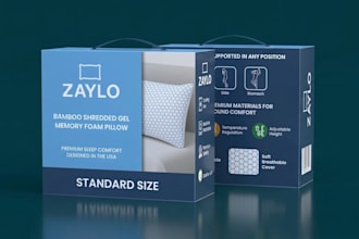 do product packaging box design and amazon packaging design