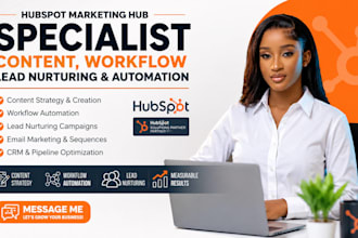 hubspot marketing hub specailist content workflow lead nurturing automation