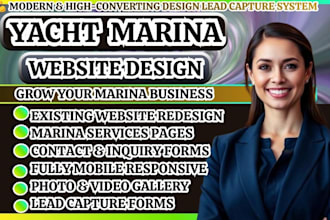 marina website, waterfront website, yacht club website, boat rental website