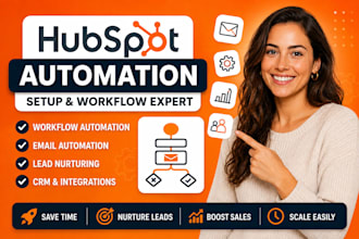 setup hubspot CRM automation, hubspot lead nurturing workflow crm pipeline setup