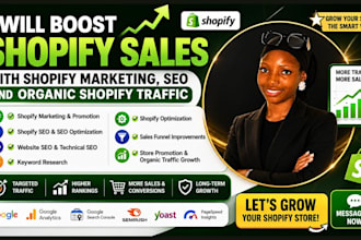 boost shopify sales with shopify marketing SEO and organic shopify traffic