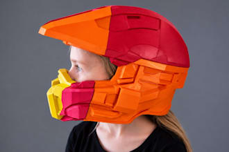 design custom 3d mask or helmet model designed for 3d printing