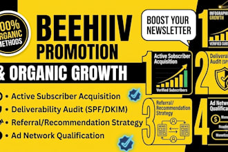 do beehiiv newsletter promotion, organic growth, and subscriber funnel setup
