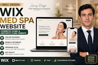 design wix med spa website cosmetic clinic website aesthetic clinic website