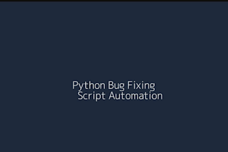 write python scripts, fix python bugs