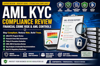 review your aml kyc compliance program and financial crime risk controls