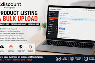 do cdiscount marketplace products listing CSV upload bulk product catalog upload