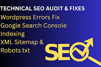 do technical SEO audit and fix wordpress errors