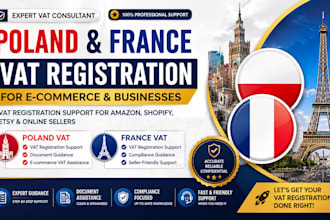 assist with poland and france vat registration for ecommerce