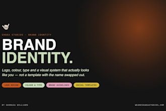 create a professional brand identity and brand guidelines