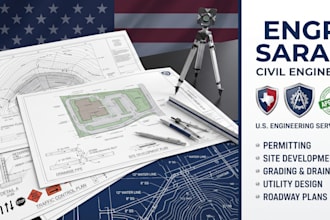 grading plan, wall design site plan and traffic control solutions maryland texas