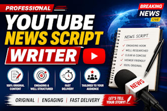 write engaging youtube news scripts for your channel