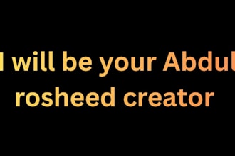 develop abdulrosheed for you