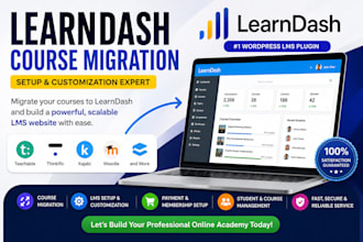 migrate set up and customize your learndash lms online course website