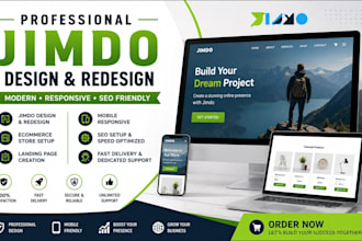 design tilda webador jimdo website ecommerce store landing page SEO responsive