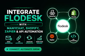 integrate flodesk with manychat, shopify, zapier and API automation