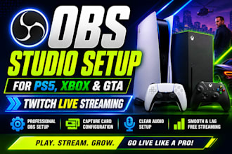 setup obs studio for ps5, xbox, twitch and youtube streaming whatnot setup