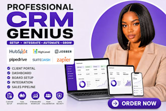 setup your CRM with clay, instantly ai, pipedrive honeybook fb ads jobber zapier