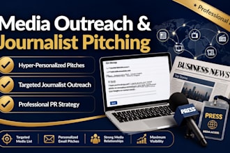 write and distribute hyper personalized media pitches to top journalists