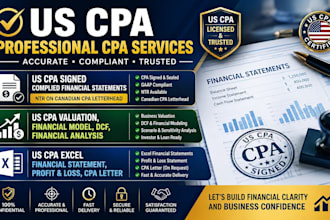 do US CPA valuation, financial model, dcf, financial analysis
