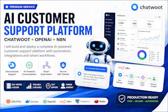build a self hosted ai customer support system with chatwoot, n8n