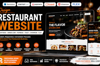 design bentobox ownercom popmenu toast chownow flex restaurant website