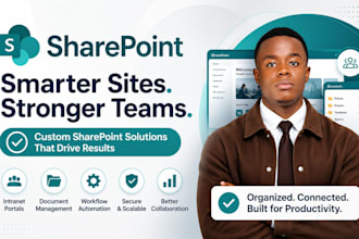 build sharepoint intranet portal, power automate, power apps, sharepoint site