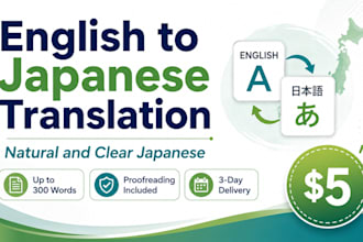 translate english into natural japanese