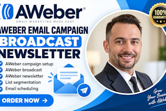 setup aweber email campaign aweber broadcast aweber newsletter