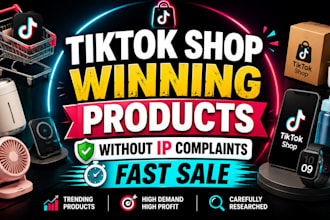 give you winning tiktok shop products without IP risk
