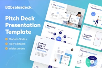 design a high converting b2b sales deck ppt presentation ai sass pitch deck