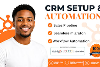 do CRM migration , workflow automation, and data setup