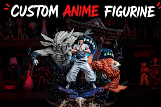 do high quality 3d anime figurine 3d character action figure for 3d printing
