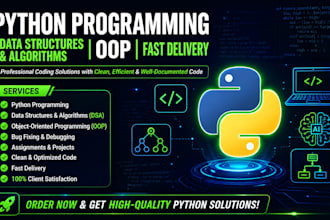 do python programming tasks data structures and algorithms