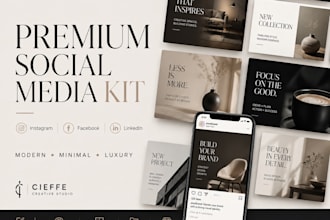 design a premium social media kit