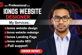 ionos website, ionos website design, ionos website redesign, domain connection