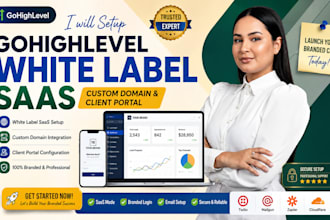 setup gohighlevel white label saas, custom domain and client portal