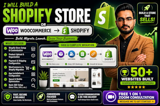 build shopify store, design or redesign shopify website