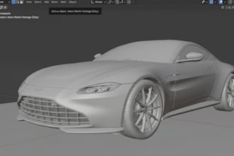 create a custom 3d vehicle models for 3d printing and render