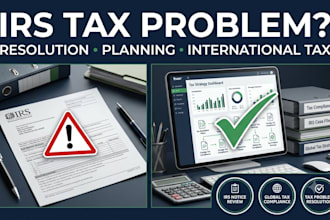 be US CPA for irs tax resolution, consulting, planning and international tax