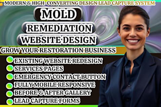 mold remediation website, mold removal cleanup website restoration website