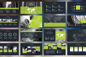 design powerpoint presentation, pitch deck, business presentation