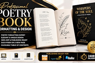 do poetry book formatting poetry book design poetry book cover poetry editing