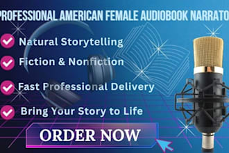 be your american female audiobook narrator for acx